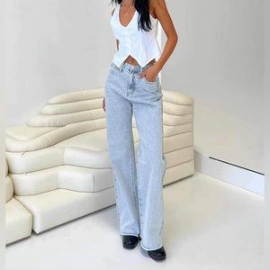 NWT, Princess Polly, CAREY DENIM JEANS LIGHT WASH | Size: 2.